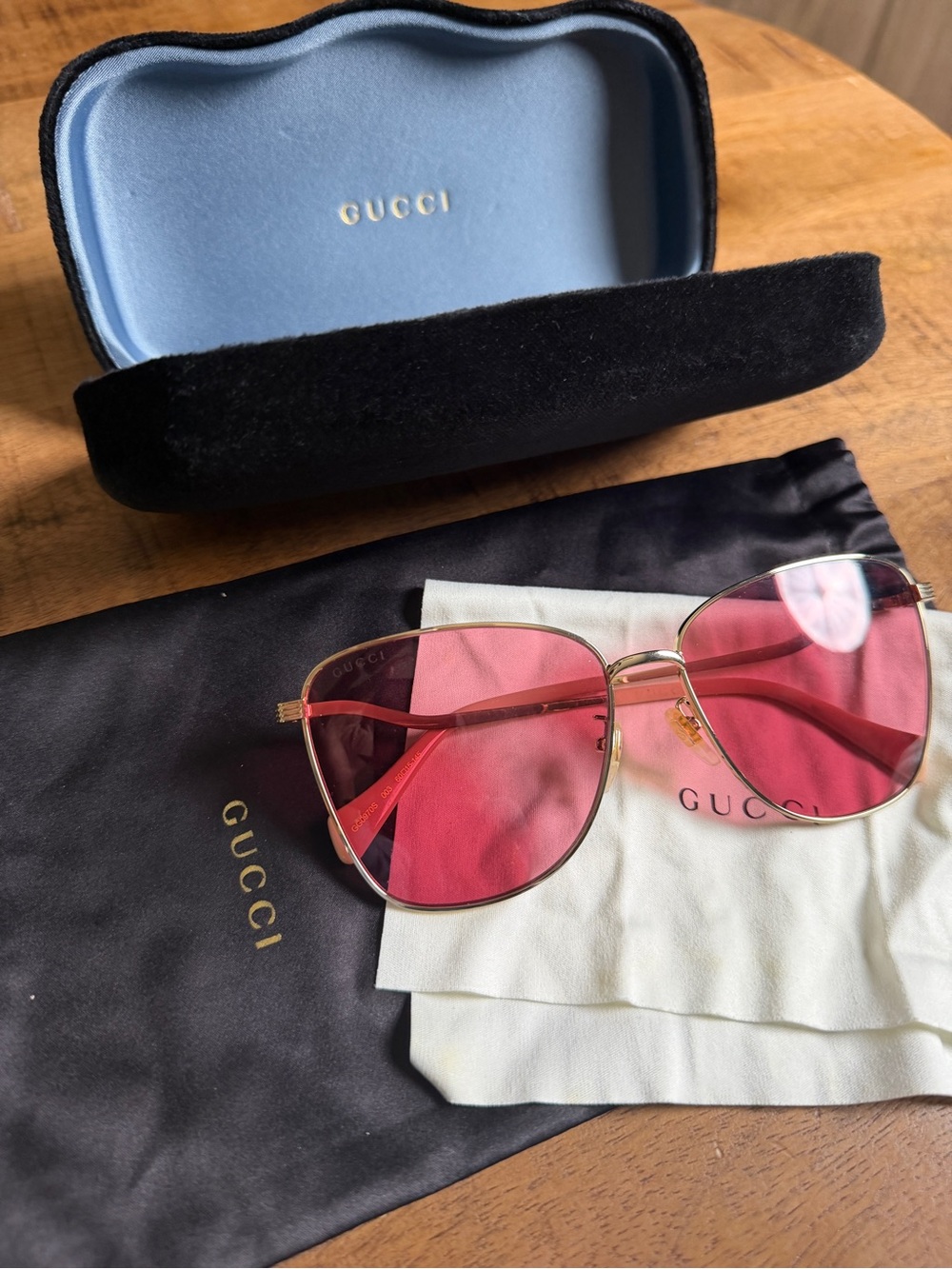 Gucci Pink Lens Sunglasses - Picture 7 of 11